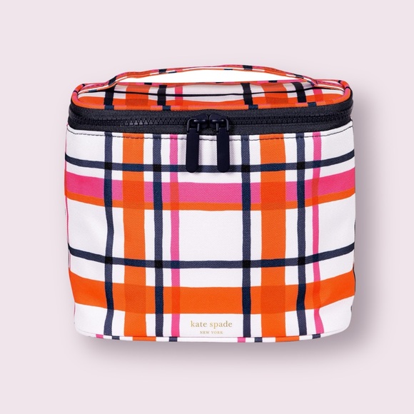 Kate Spade New York Insulated Lunch Tote, Spring Plaid - Picture 1 of 9